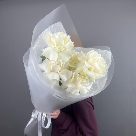 Моно букет из 5 французских роз Мондиаль