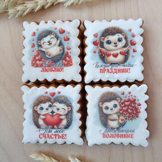 Пряничные открытки "С любовью"
