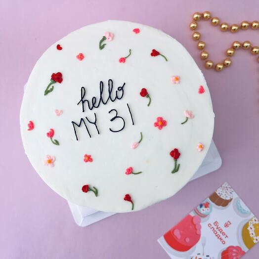 Pastel de cumpleaños de 1,5 kg para 8-10 personas