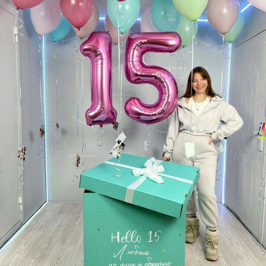 Воздушные шары на 15 лет