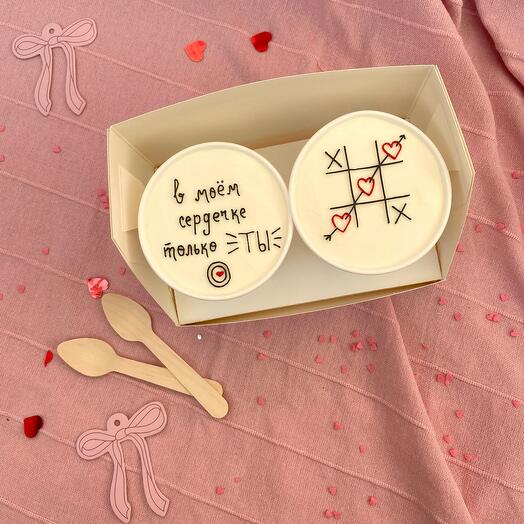 Торты в стаканчиках на 14 февраля