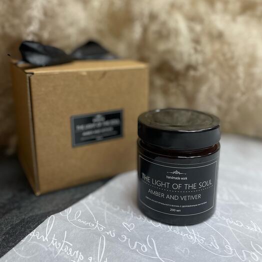 Аромасвеча с запахом Amber Vetiver🌿