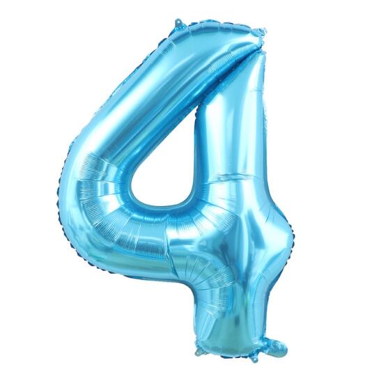 Цифра «4» синего цвета