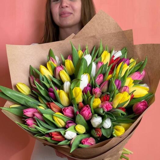 Букет 101 тюльпан 🌷