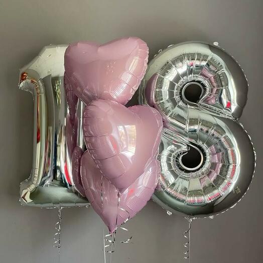 Цифры 18 шары