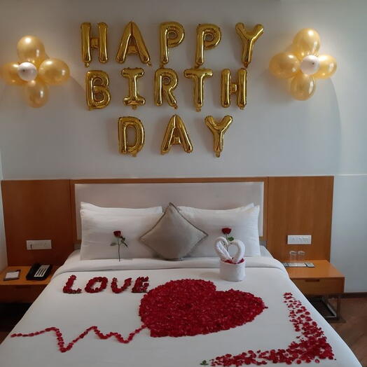 Bedroom decoration for Birthday