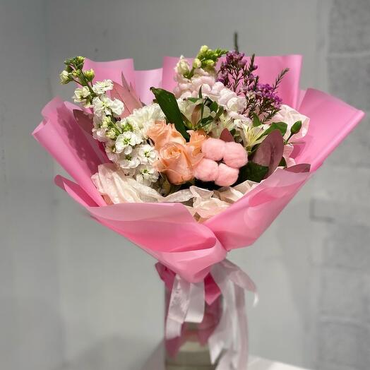 Букет клубничное мороженое