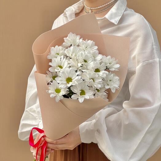 Букет-комплимент из ромашек