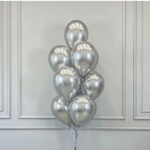 Фонтан хром серебро