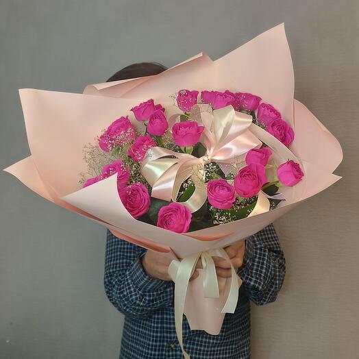 Пионовидная кустовая роза 💕