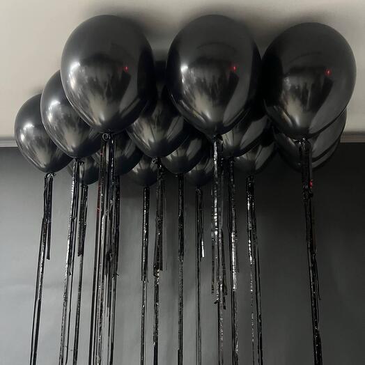 Шары под потолок Черный Ворон