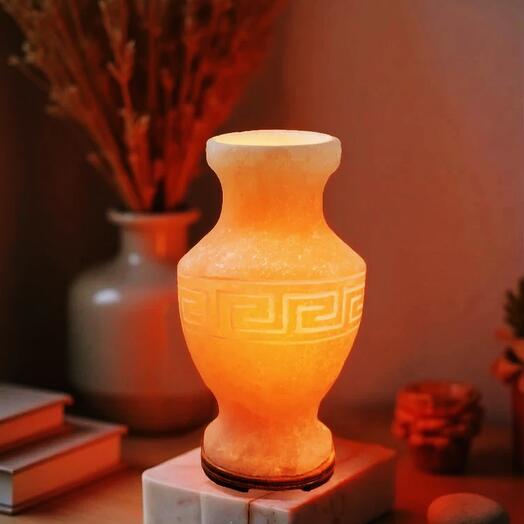 Солевая лампа из белой соли "Амфора"