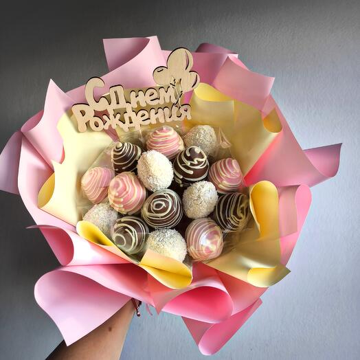 Букет💐 клубника в шоколаде 15 штук 🍓🍫