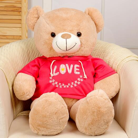 Мягкая игрушка «Медведь» в кофте Love, 85-95 см