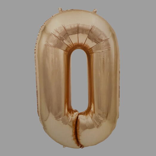 Воздушный шар с гелием цифра 0
