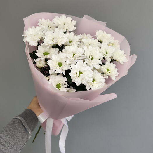 Кустовые хризантемы | Букет из 3 ромашковых хризантем Кеннеди