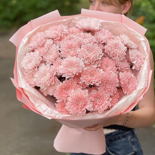 Букет из кустовых хризантем