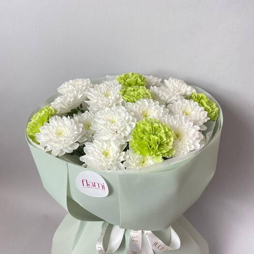 Хризантема и диантусы