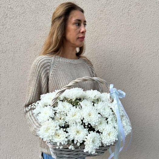 Композиция из хризантемы «Новые чувства»