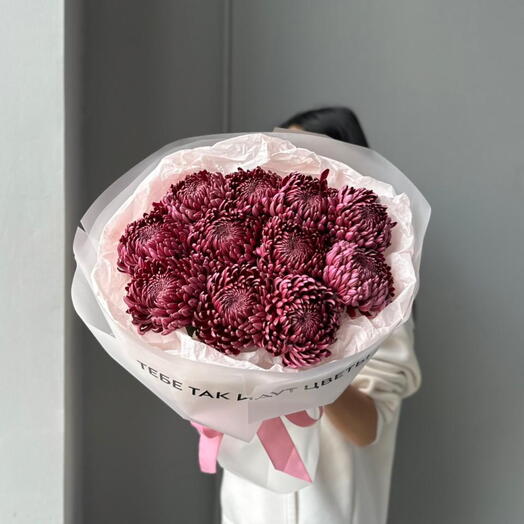 Роскошные хризантемы бигуди