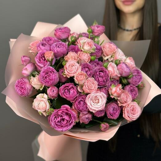 Кустовая Роза микс

01