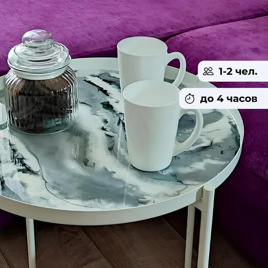 Просто космос. Создание столика-подноса с эпоксидной смолой