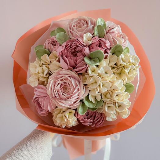 Зефирный букет «Endorfini Rose Delight» 🌷 — нежные зефирные розы ручной работы