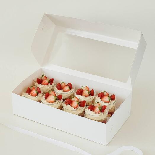 Трайфлы с клубникой🍓 -  8 штук