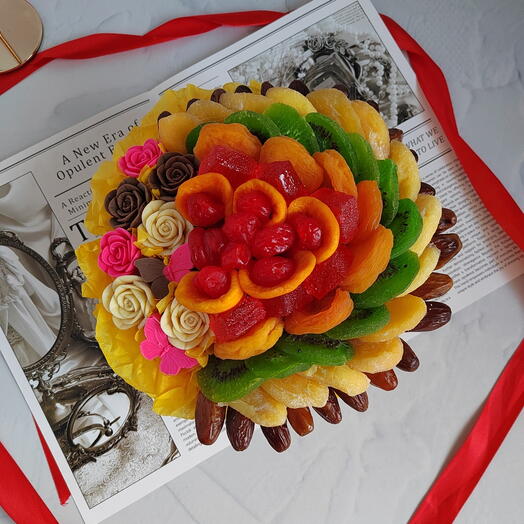 Бокс из сухофруктов. Шоколад. Подарок маме, тете, другу, подруге, папе, тренеру, коллеге,сестре