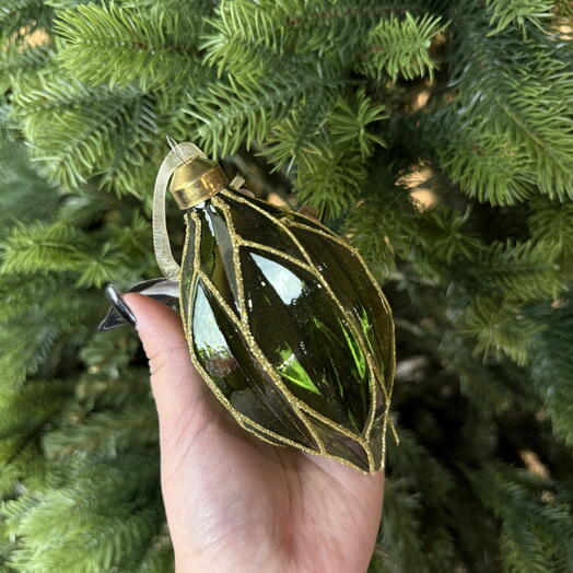 Новогодний изумрудный шарик 💚