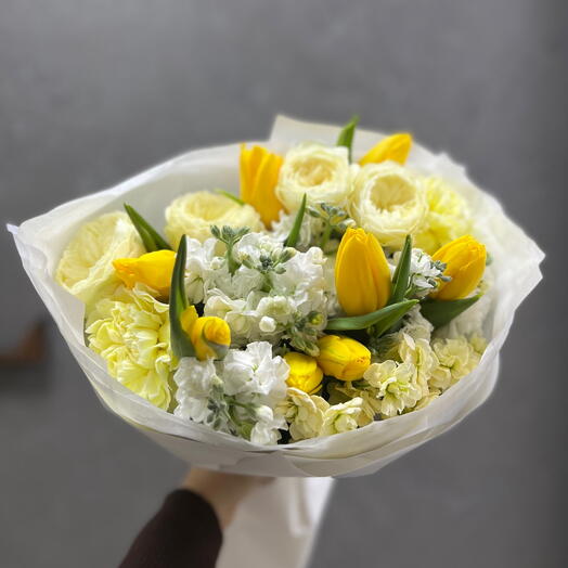 Букет из Желтых Тюльпанов для Любимой 💛
