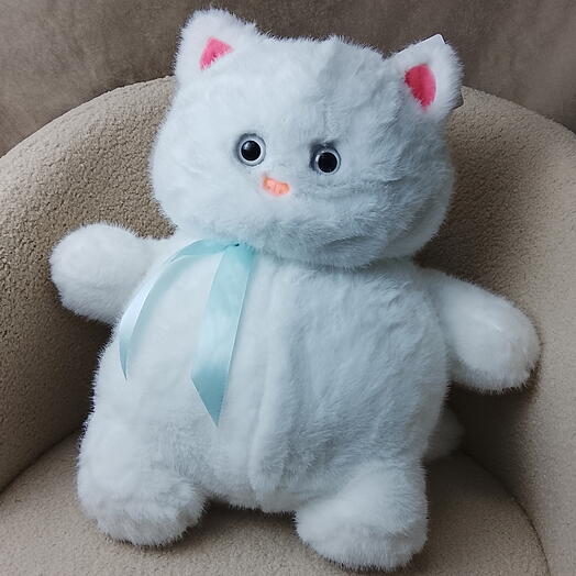 Мягкая игрушка Белый кот