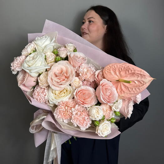Apricot love bouquet🤍