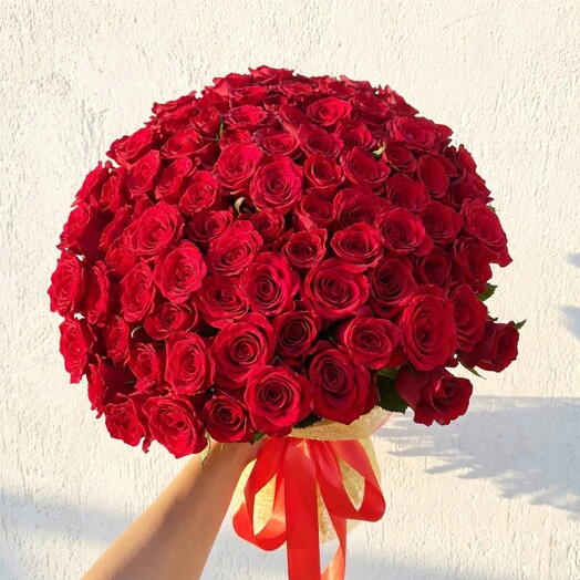 Букет из 51 красной голландской розы — «Классика Любви»