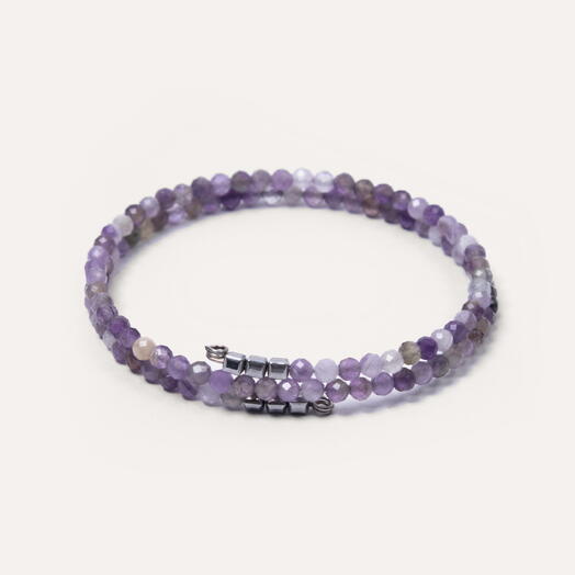 Браслет Ирис Аметист Rh+ 19 см (BRA1100)