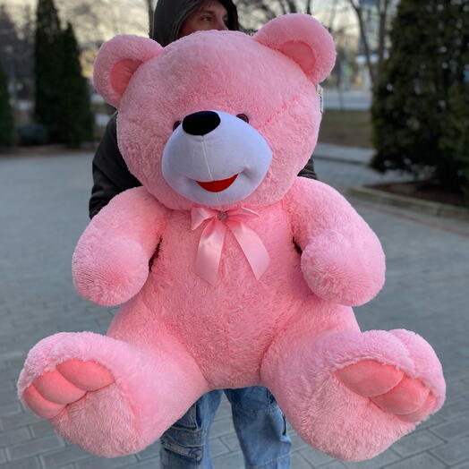 Розовые медведь большой