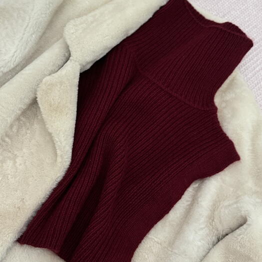 Манишка из пуха норки