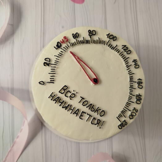 Бенто торт спидометр Все только начинается