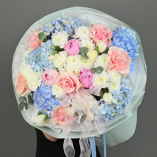 Цветы Букет Art Flowers	Пастельное настроение