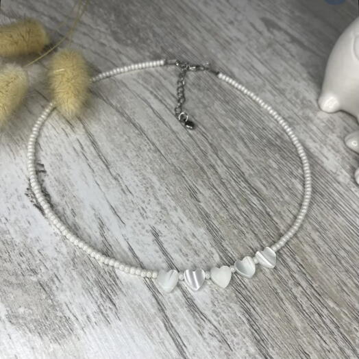 Чокер из жемчуга Майорка и натурального перламутра