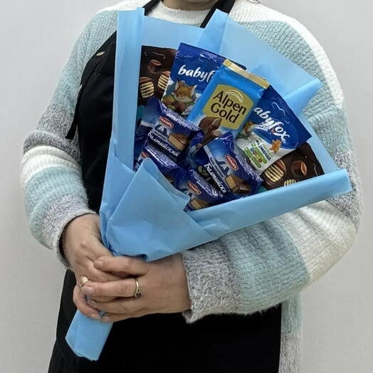 Сладкий букет 32 сине - голубой