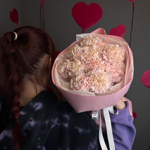 Букет из нежных диантусов