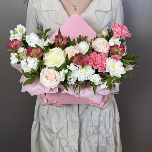 Цветы в конверте💕