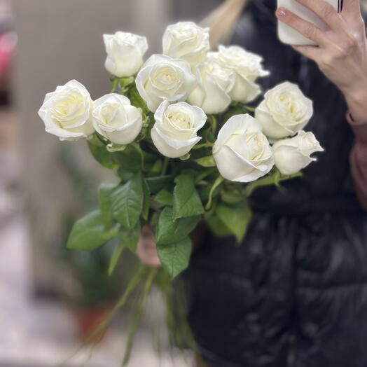 Букет 11 Белых роз