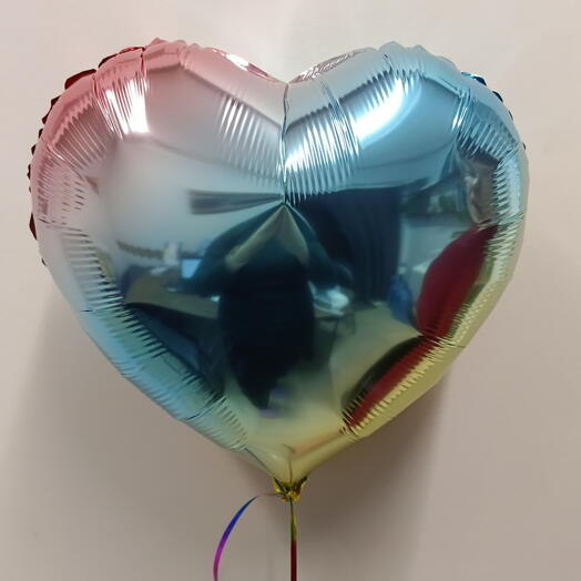 Шар сердце разноцветное