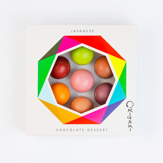 Конфеты шоколадные Origami X ручной работы, набор 7 шт