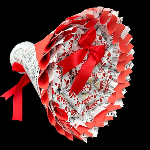 Букет из конфет подарок съедобный букет сладкий комплимент для девушки 8 марта день рождения