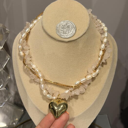 Колье «AMORE I INTRECCIATO ROSA»