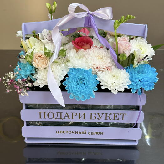 Цветы коробка