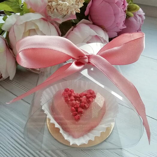 Сердце из шоколада Волосы Ангела (купол)